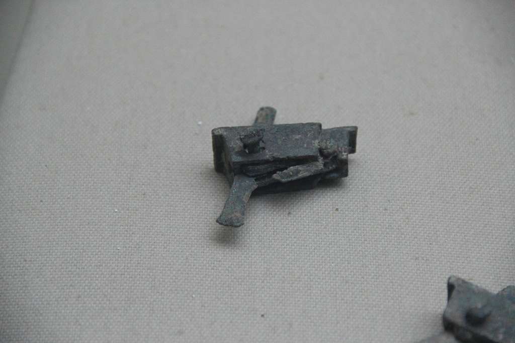 Han Miniature Bronze Crossbow Trigger Mechanism, Han Tomb of Liu Wu ...