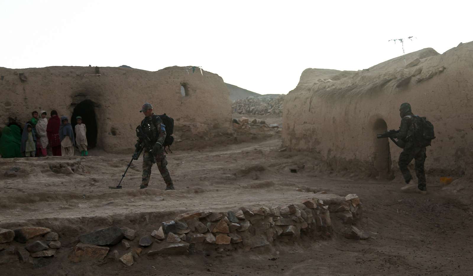 Afghan National Army Commandos Search A Compound During - NARA & DVIDS ...