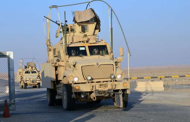 Elements of the last U.S. military sustainment convoy - PICRYL - Public ...