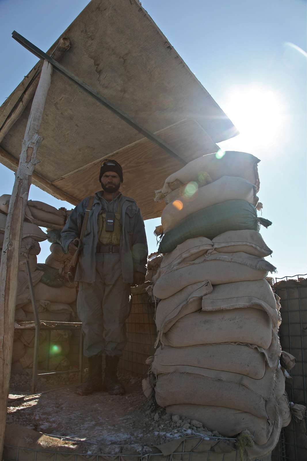 An Afghan Uniformed Police Officer Provides Security - NARA & DVIDS ...