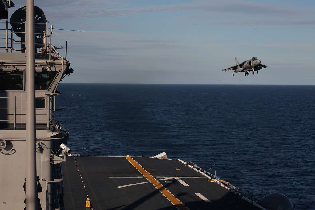 A Marine AV-8B Harrier From Marine Attack Squadron - NARA & DVIDS ...