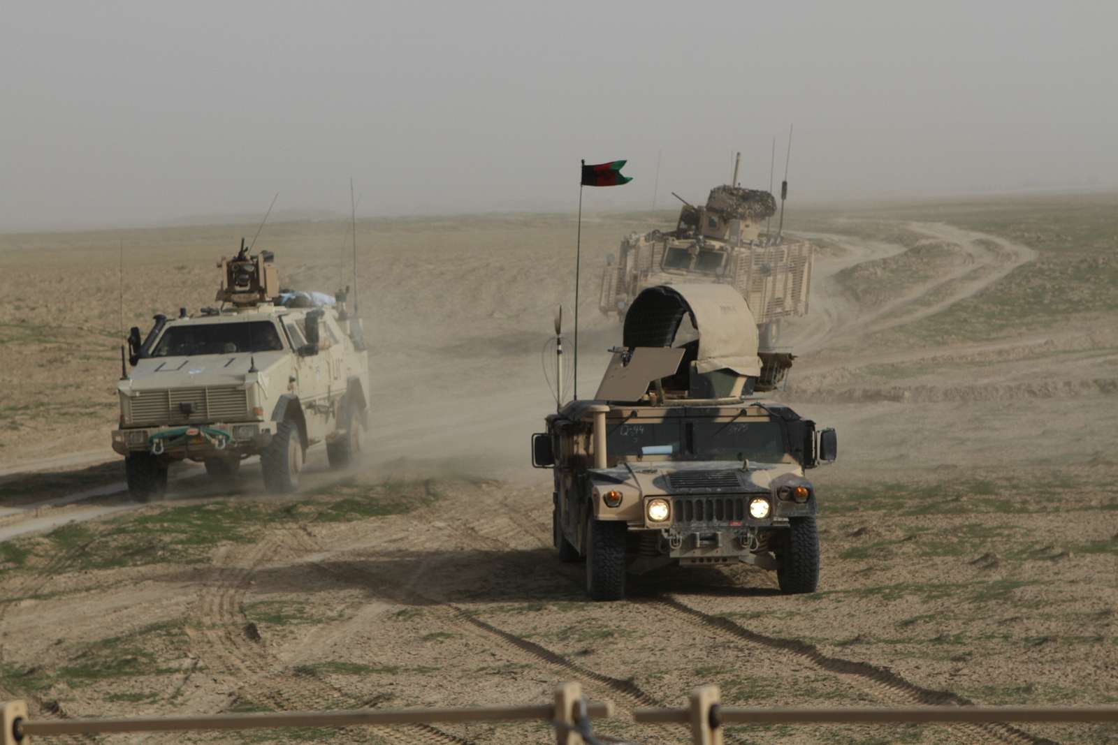 An Afghan National Army route clearance vehicle from - NARA & DVIDS ...