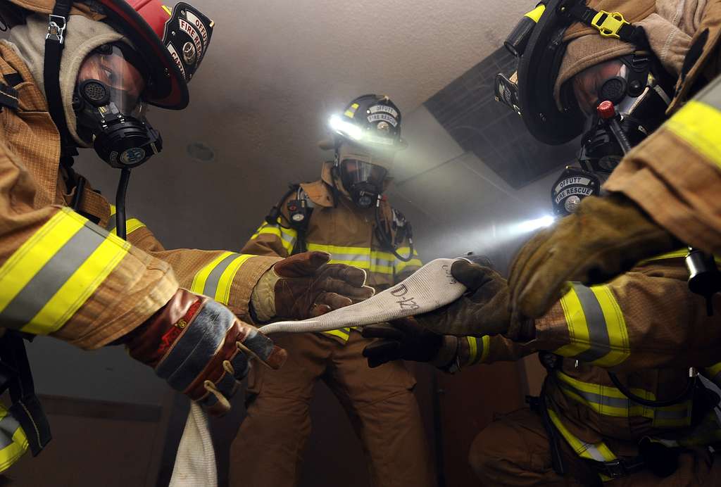 Staley Myers (right), a captain with San Diego Fire Department