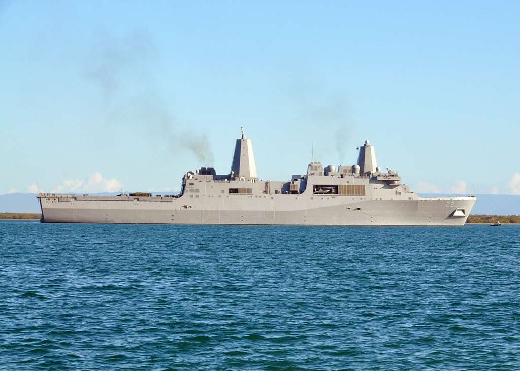 The amphibious transport dock ship Pre-Commissioning - PICRYL - Public ...