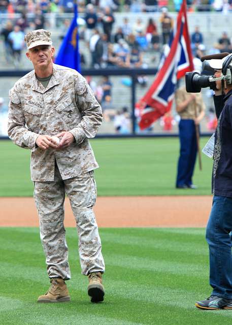 DVIDS - Images - Waldhauser throws first pitch for Padres [Image 4