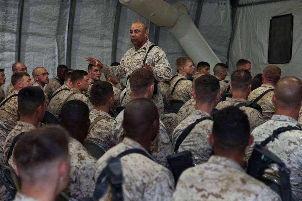 U.S. Marine Sgt. Maj Carlos Ruiz, sergeant major of - PICRYL