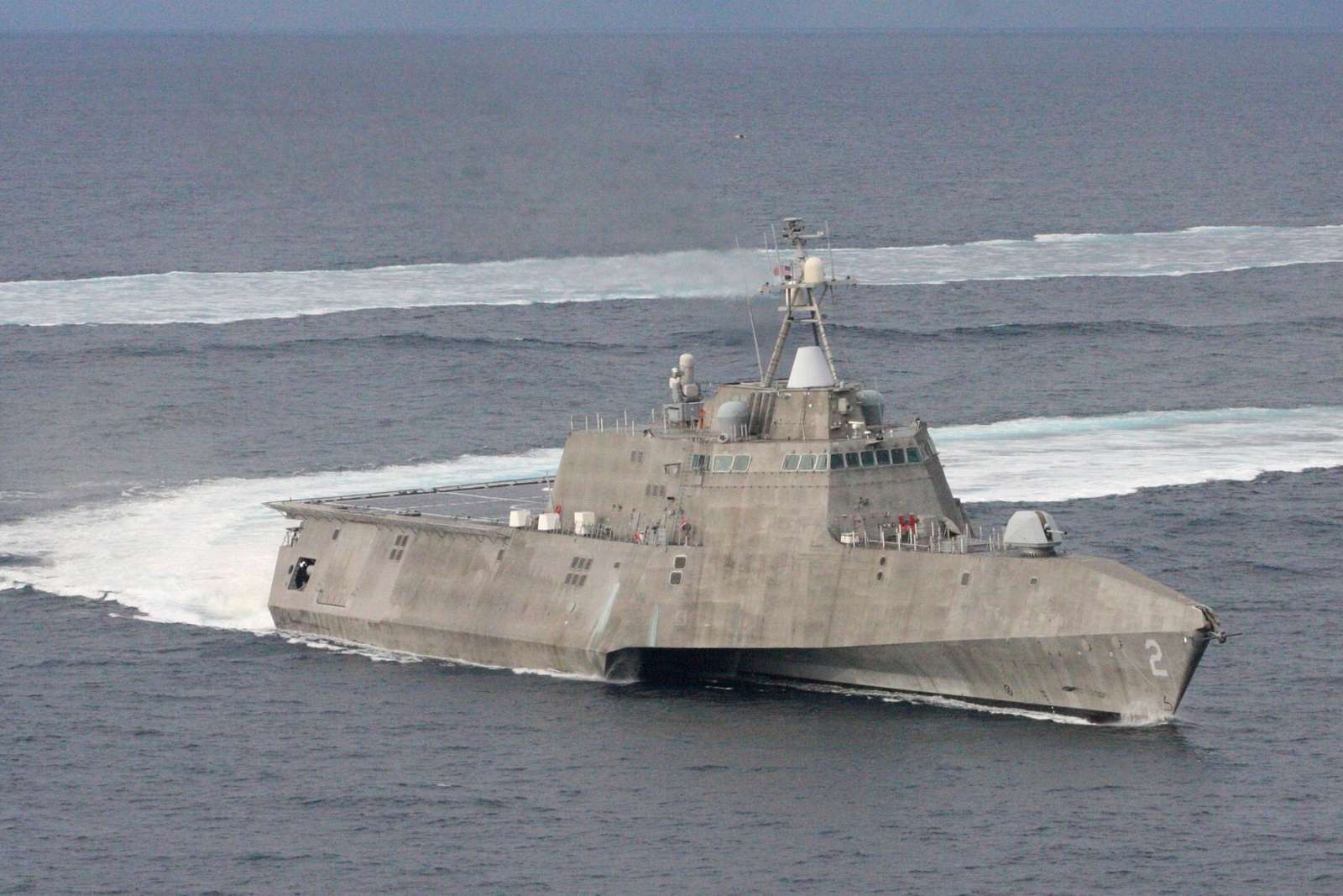 The littoral combat ship USS Independence (LCS 2) operates - NARA ...