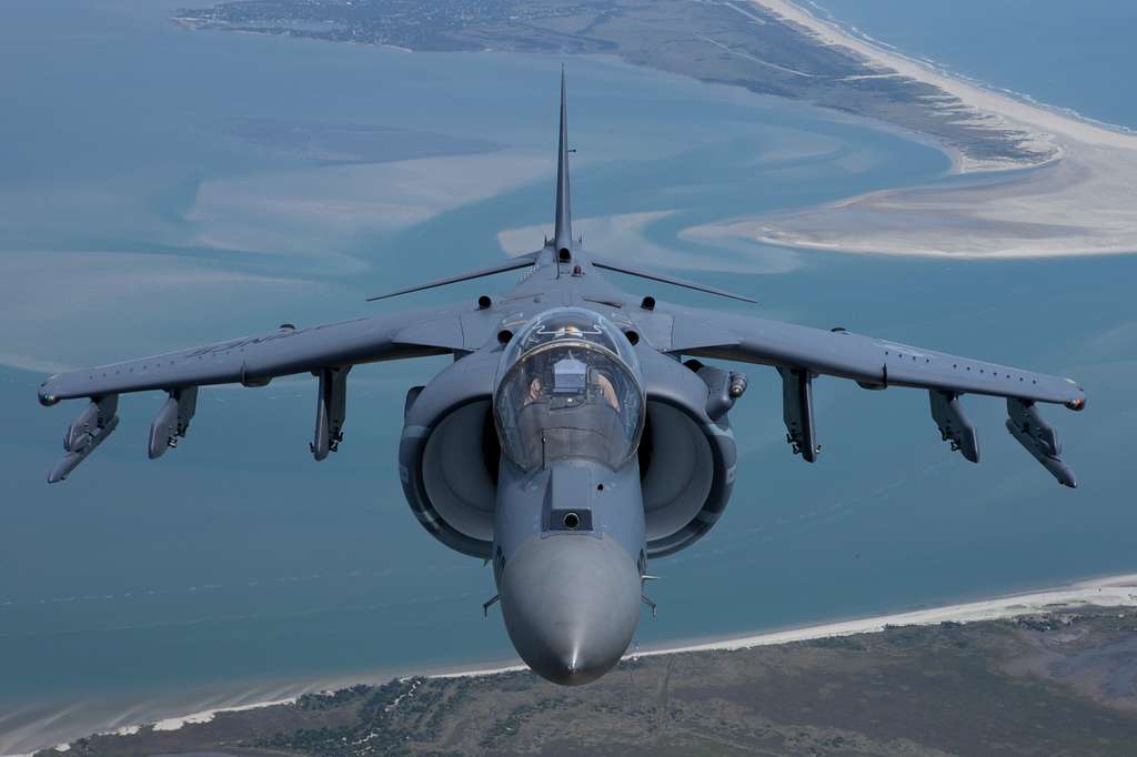 A Marine Corps AV8 Harrier Performs A Legacy Flight - NARA & DVIDS ...