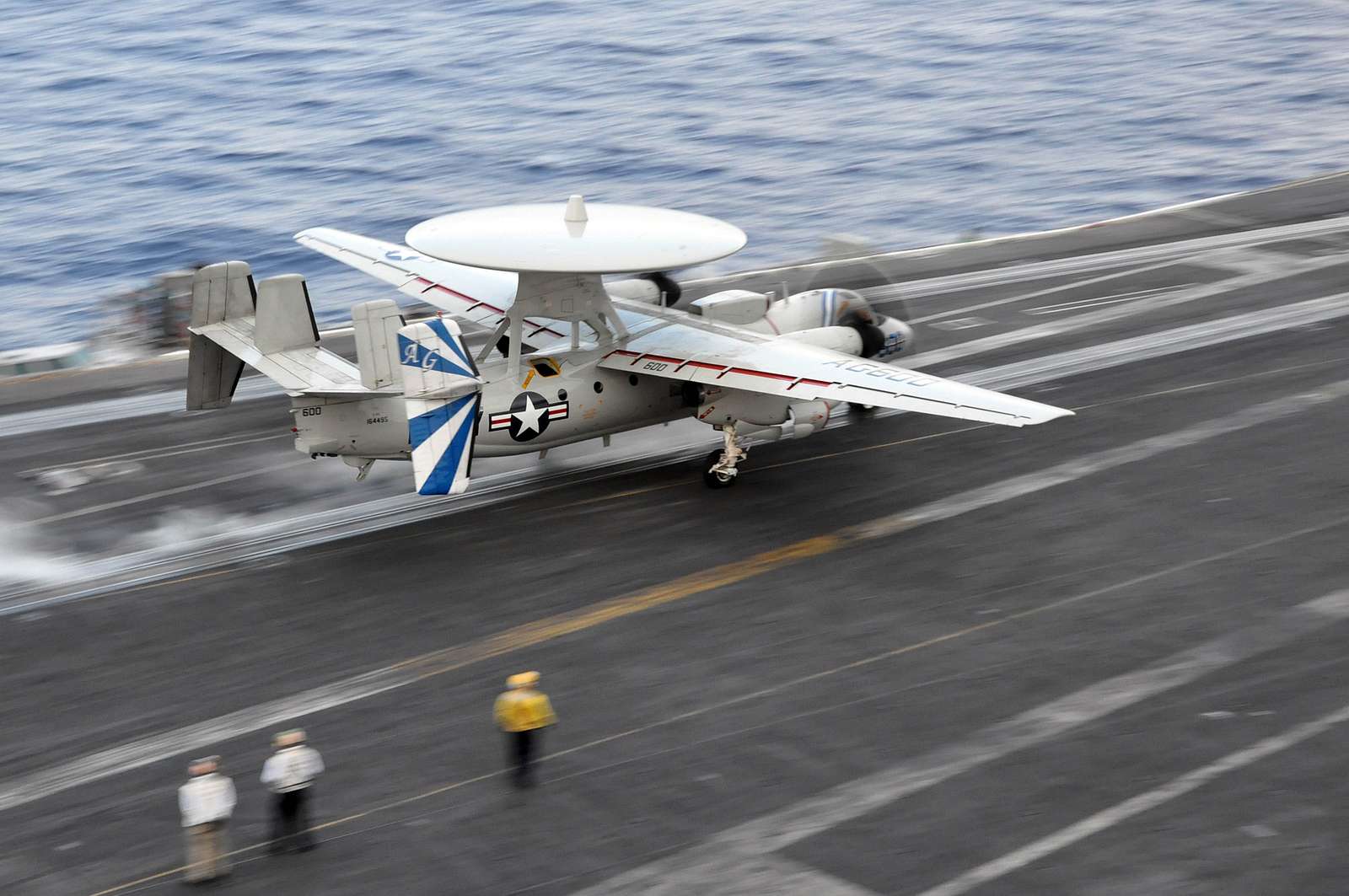 An E-2C Hawkeye from the Bluetails of Carrier Airborne - NARA & DVIDS ...