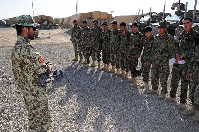 Sgt. Wakil from the Afghan National Army instructs - PICRYL - Public ...