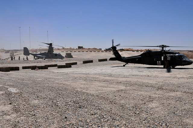 A UH-60 Black Hawk medevac helicopter from Company - NARA & DVIDS ...