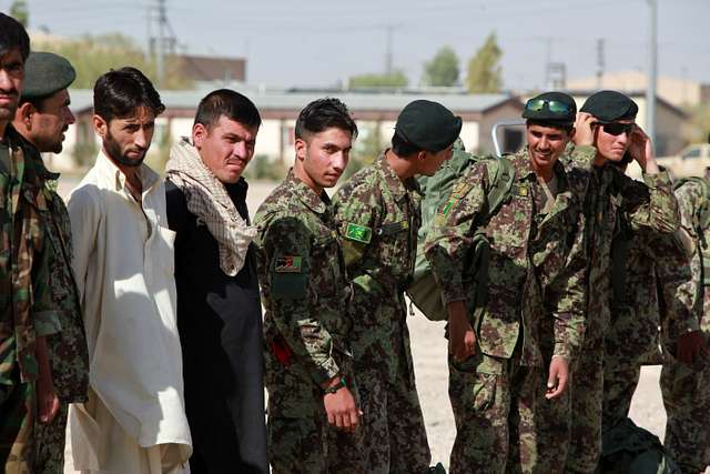 Afghan National Army (ANA) soldiers of the 1st Brigade, - NARA & DVIDS ...