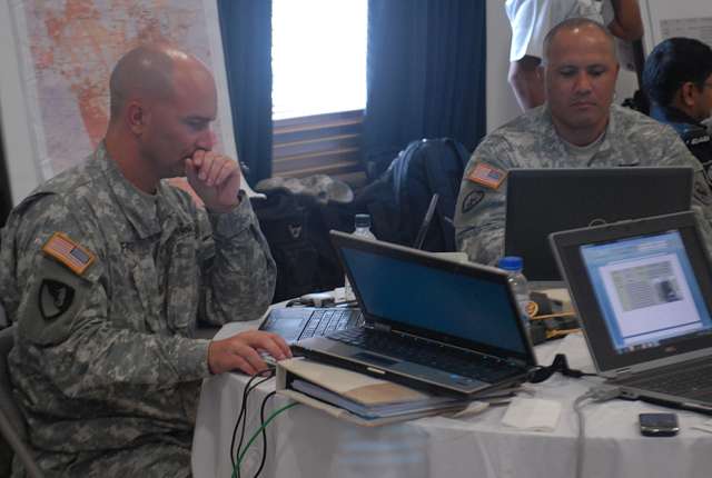 Maj. Kenneth Frey (left), an engineer plans officer, - NARA & DVIDS ...