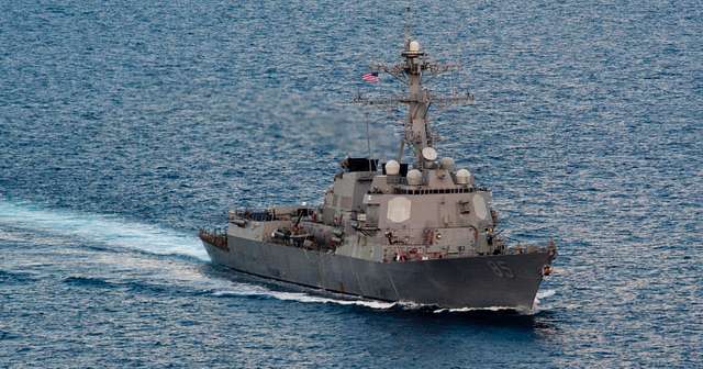 The Arleigh Burke-class guided-missile destroyer USS - PICRYL - Public ...