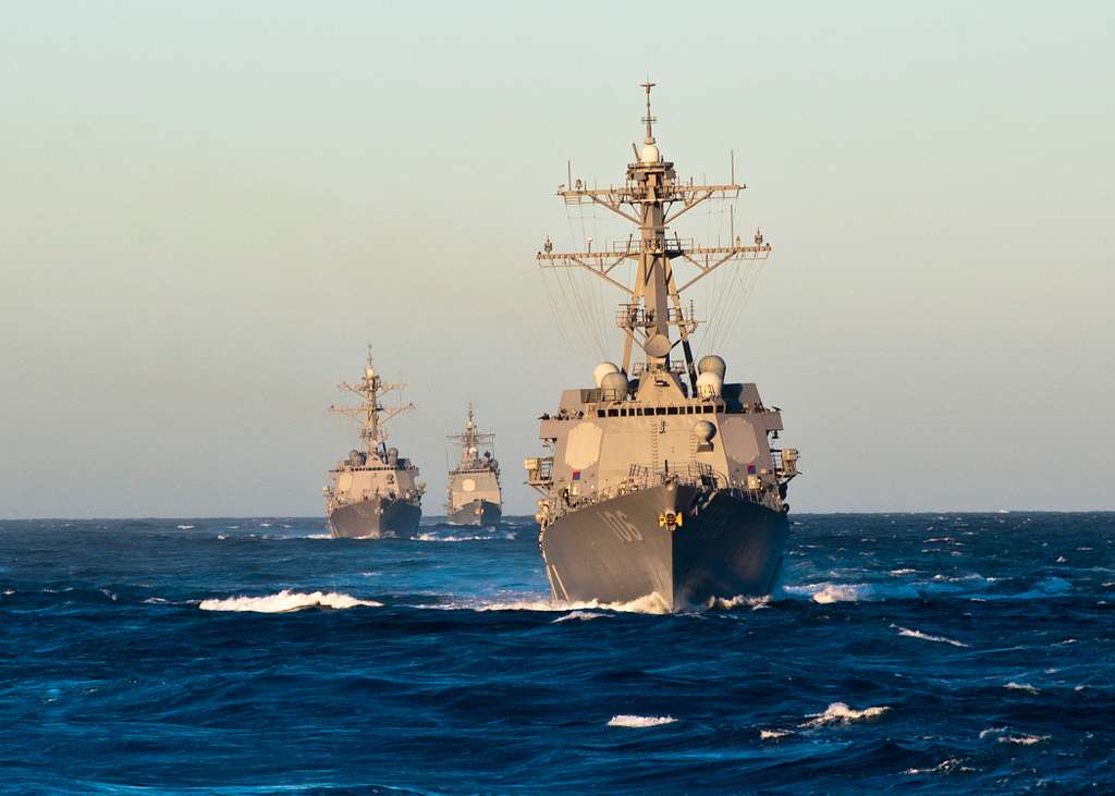 The guided missile destroyers USS Stockdale (DDG 106), - NARA & DVIDS ...