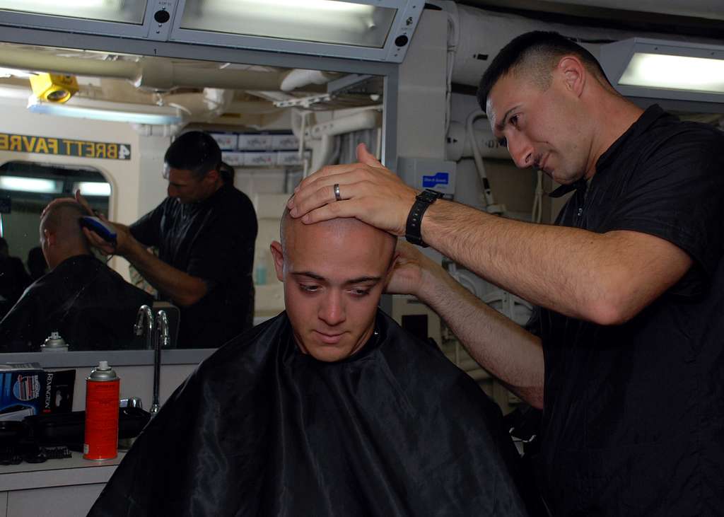 Staff Sgt. Burton Chambers gives Lance Cpl. Kenneth PICRYL