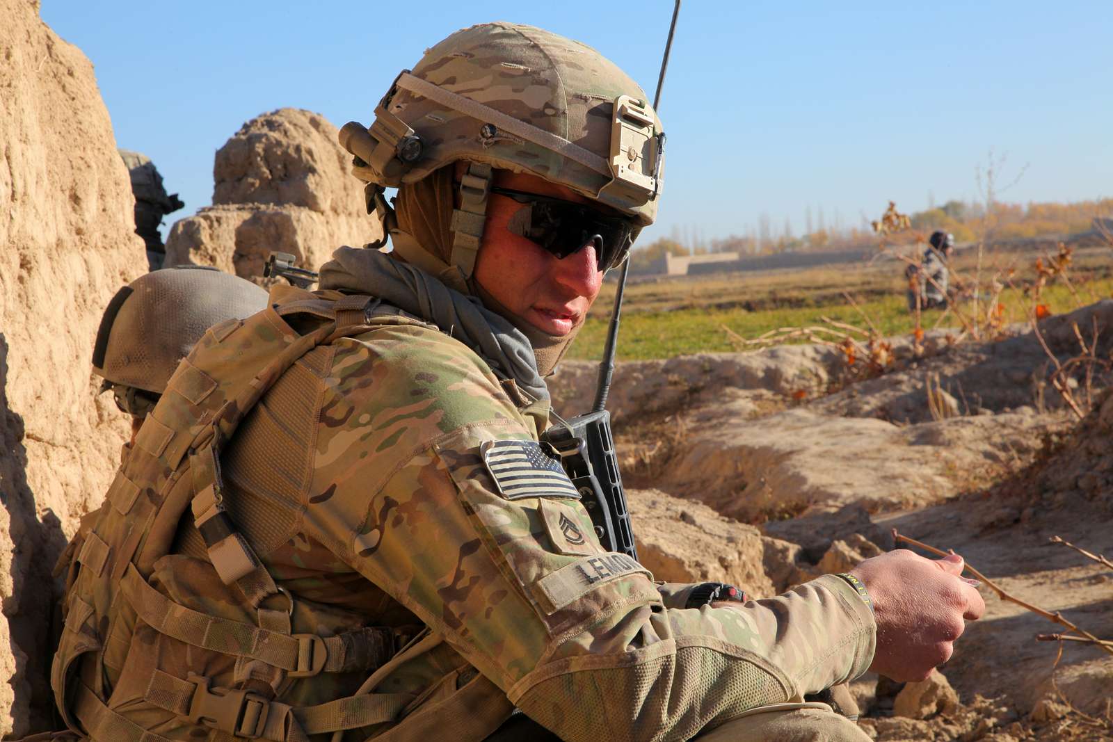 U.S. Army Sgt. 1st Class Matthew Lemon, a platoon sergeant - NARA ...