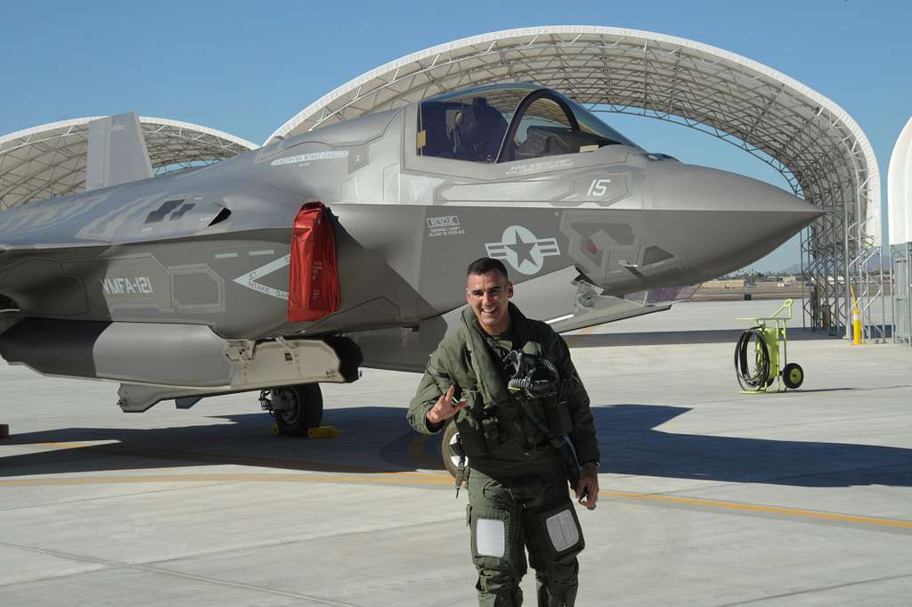 U.S. Marine Maj. Aric Liberman, Pilot Of The F-35B - PICRYL - Public ...