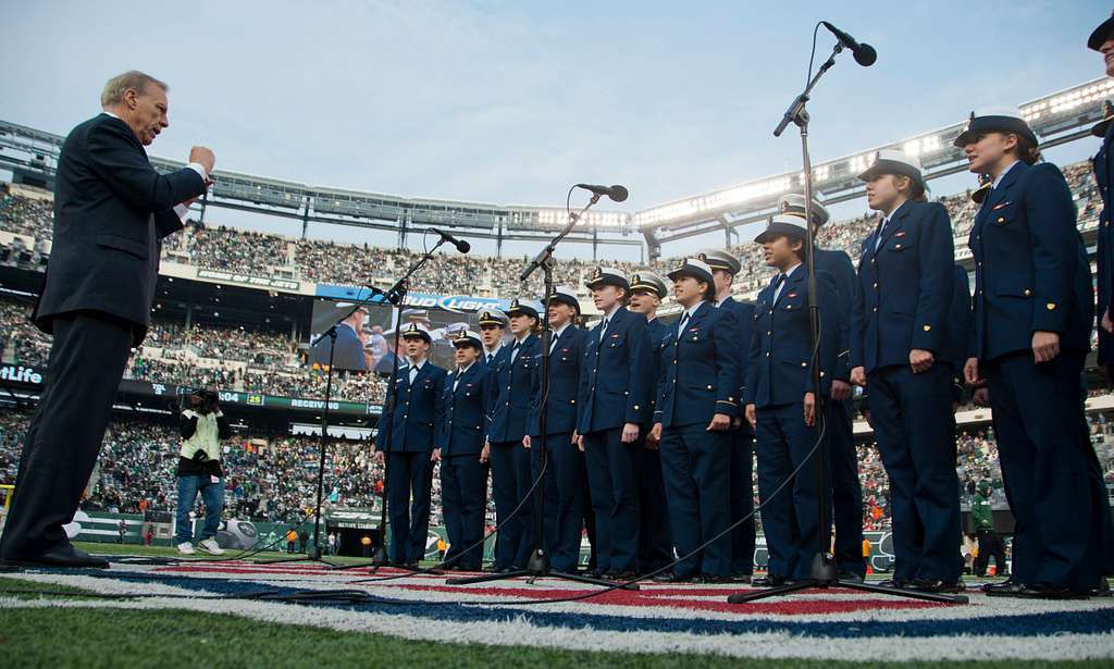 Glee at NY Jets game, US Coast Guard Photo - PICRYL - Public Domain Media  Search Engine Public Domain Search