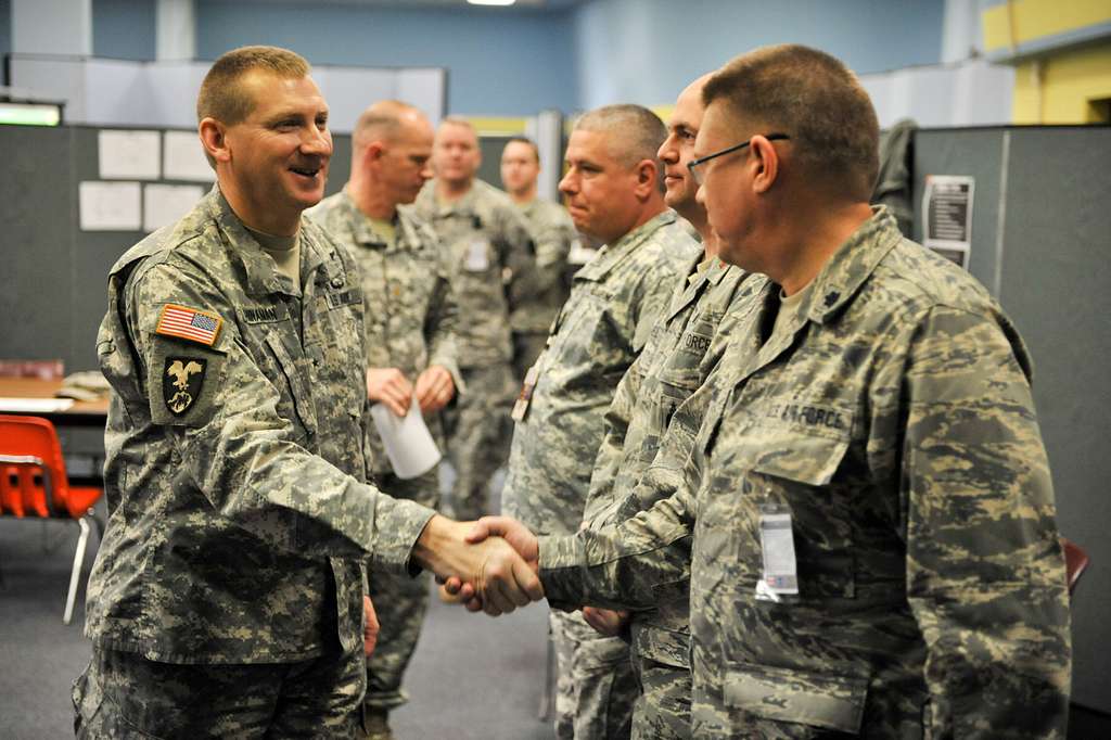 Army Brig Gen Arthur W Hinaman And Air Force Brig Gen Marc H