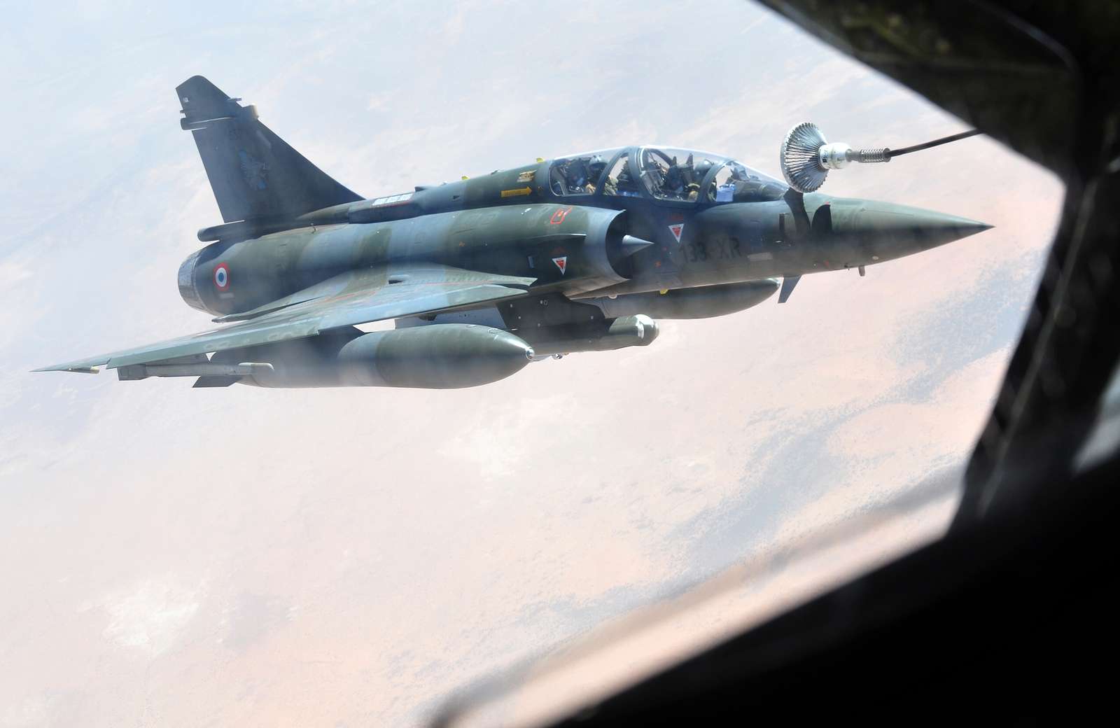 A French Mirage Fighter Refuels From A U S Air Force Nara Dvids