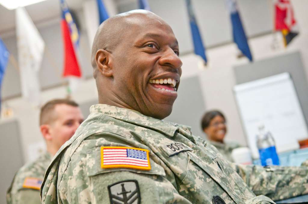 First Sgt. Andre Bostic, first sergeant for the 140th - PICRYL - Public ...