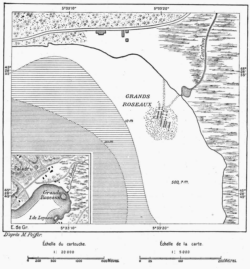 D197- carte du village lacustre de Paladru. - L1-Ch4 - PICRYL - Public ...