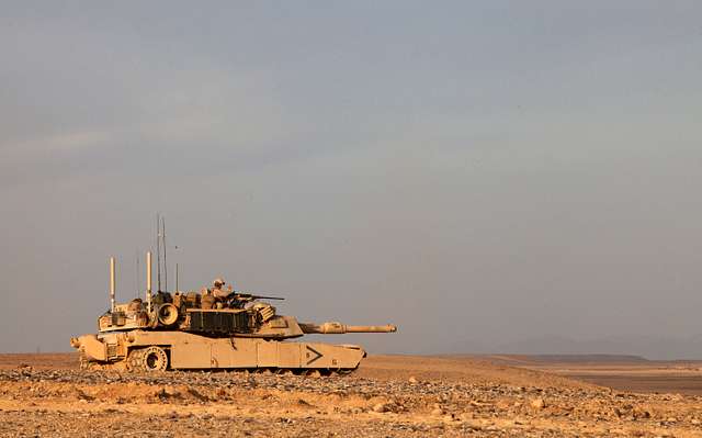 A U.S. Marine Corps M1A1 Abrams tank assigned to Delta - NARA & DVIDS ...