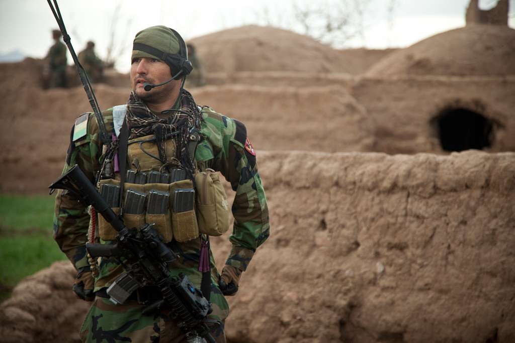 An Afghan National Army Special Forces Soldier Waits - NARA & DVIDS ...