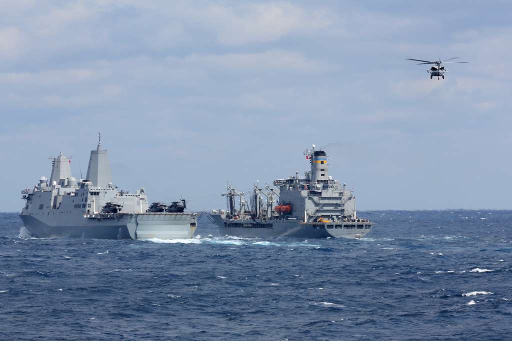 The amphibious transport dock USS San Antonio (LPD - PICRYL - Public ...