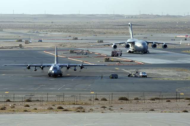 An Air Mobility Command C-130 Hercules deployed from - NARA & DVIDS ...