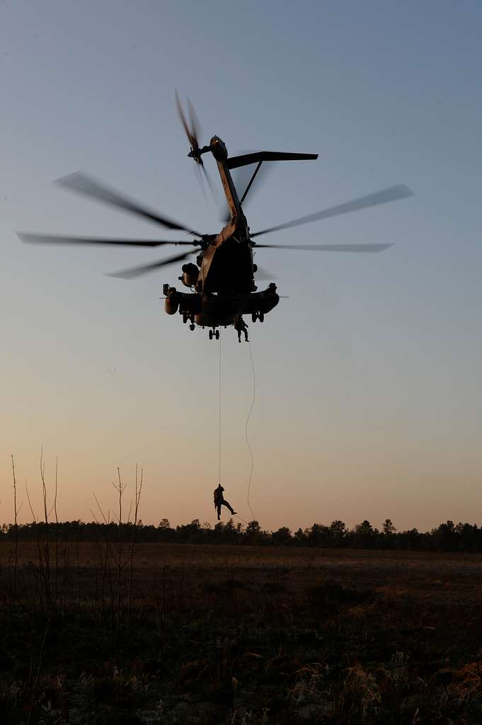 U.S. Army special operations soldiers rappel out of - PICRYL Public ...