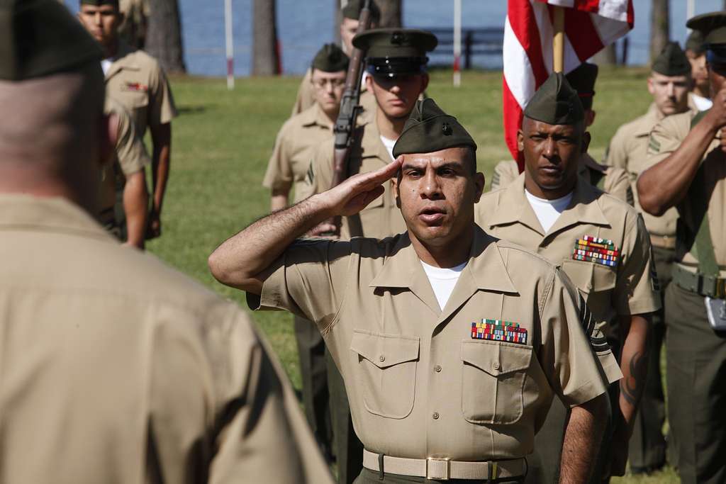 U.S. Marine Commander of Troops Gunnery Sergeant Stalin - PICRYL Public ...