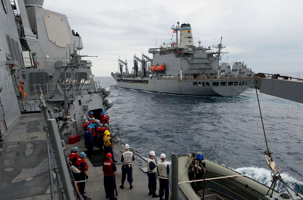 The guided-missile destroyer USS William P. Lawrence - PICRYL - Public ...