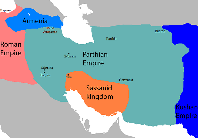 parthian empire map