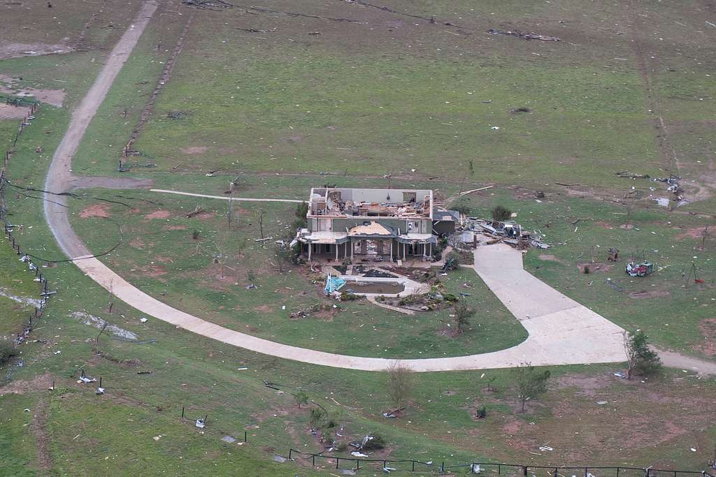 Flyover of tornado damage from the May 20 tornado in - NARA & DVIDS ...