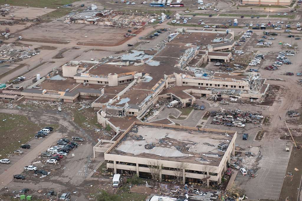 Pictured Is A Flyover Of Tornado Damage From The May - Picryl - Public 