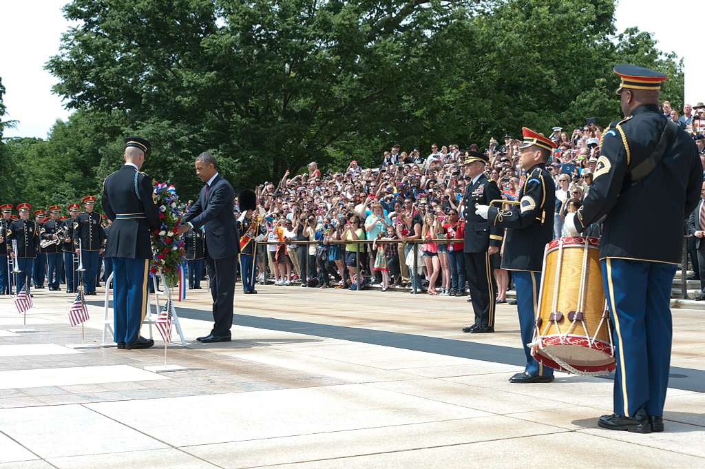 The Presidential wreath stands at the tomb of the 4th - PICRYL - Public  Domain Media Search Engine Public Domain Search