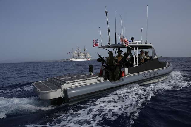 A Patrol Boat Manned By Members Of Port Security Unit - PICRYL Public ...