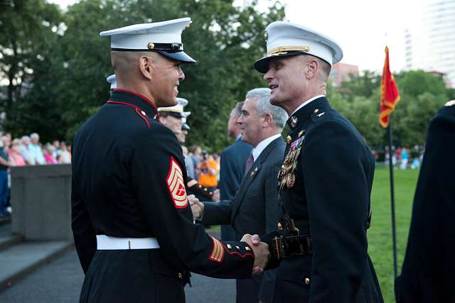 U.S. Marine Corps Brig. Gen. Steven R. Rudder, right, - NARA & DVIDS ...