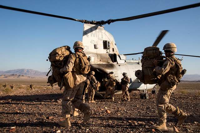 Marines from the 23 Marine Regiment, Alpha Platoon, - PICRYL - Public ...