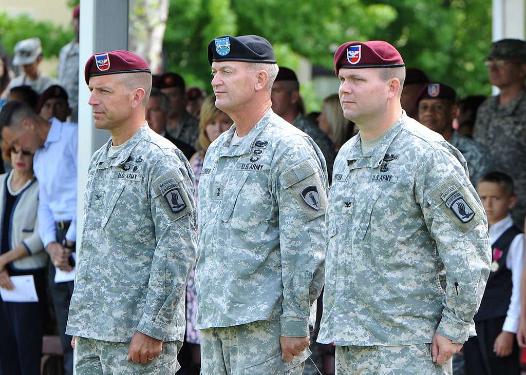 U.S. Army Col. Andrew Rohling, left, outgoing commander, - NARA & DVIDS ...