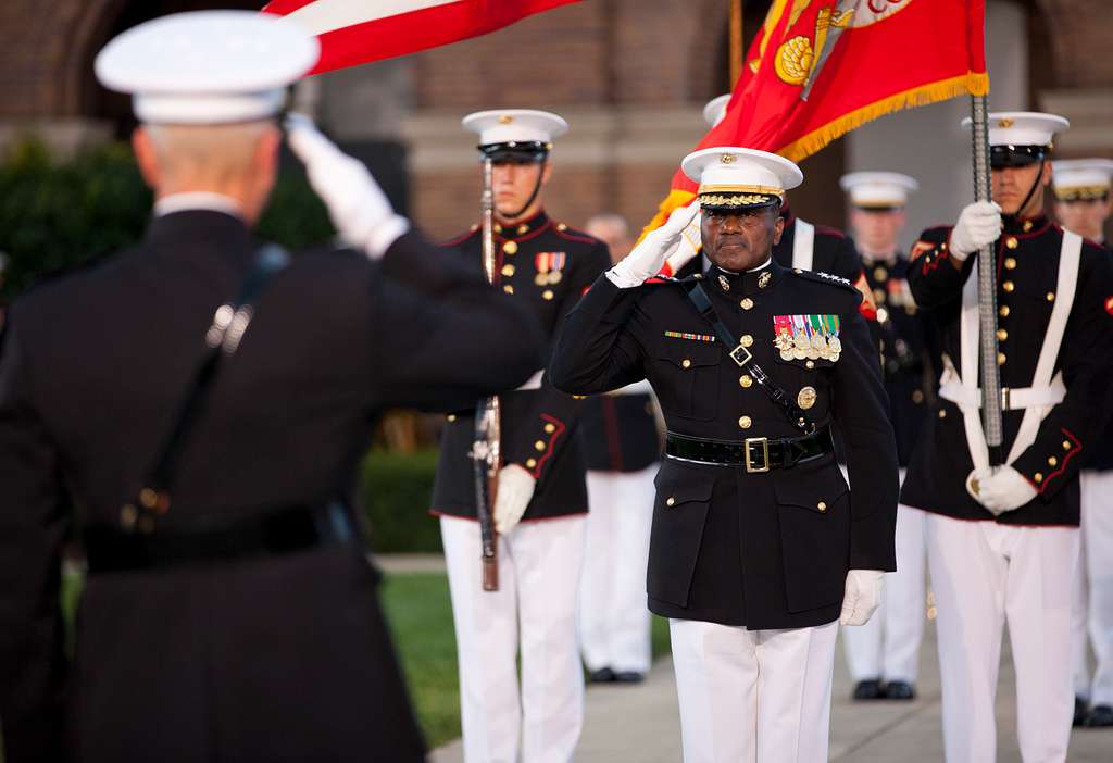 U.S. Marine Corps Lt. Gen. Willie J. Williams, center, - PICRYL Public ...