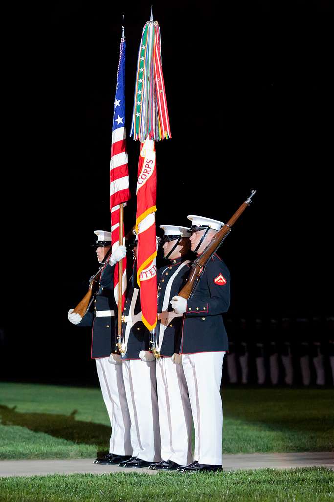 Joint Color Guard Presents Colors at MLB All-Star Game