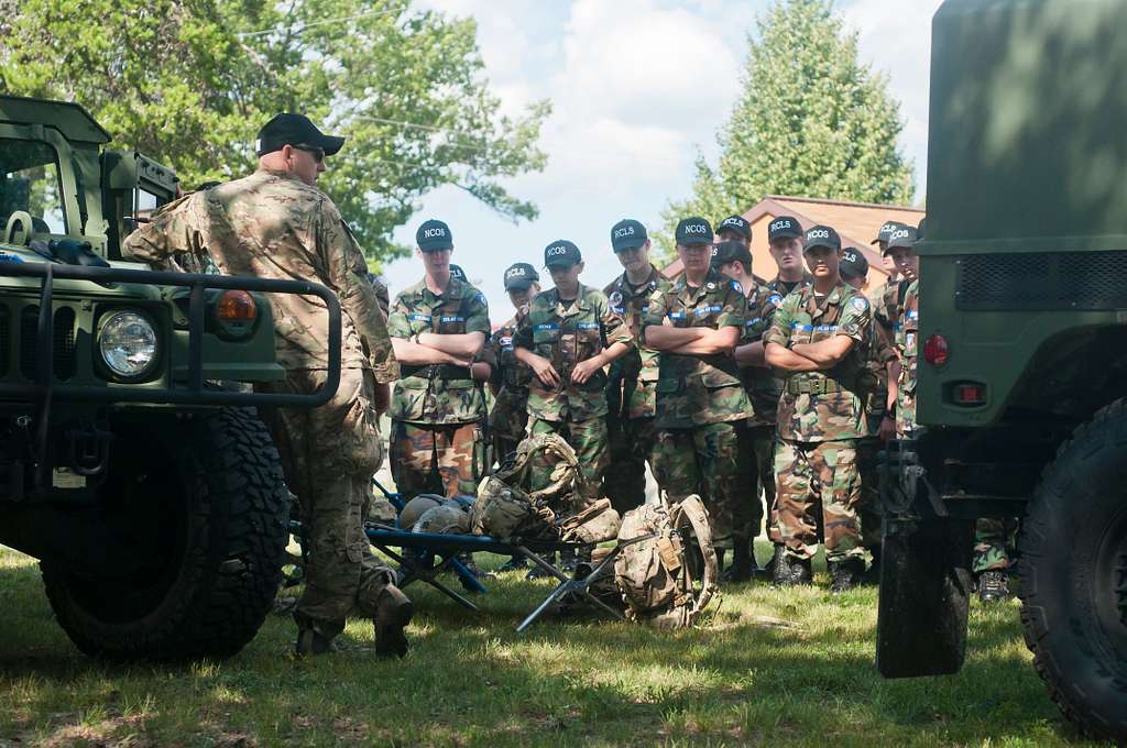 Cadets from the Michigan Wing Civil Air Patrol listen - PICRYL Public ...