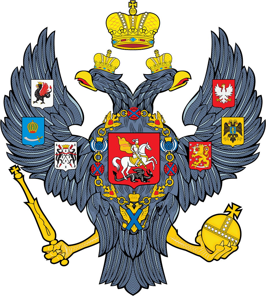 Why did the Russian Empire copy the flag and coat of arms of the