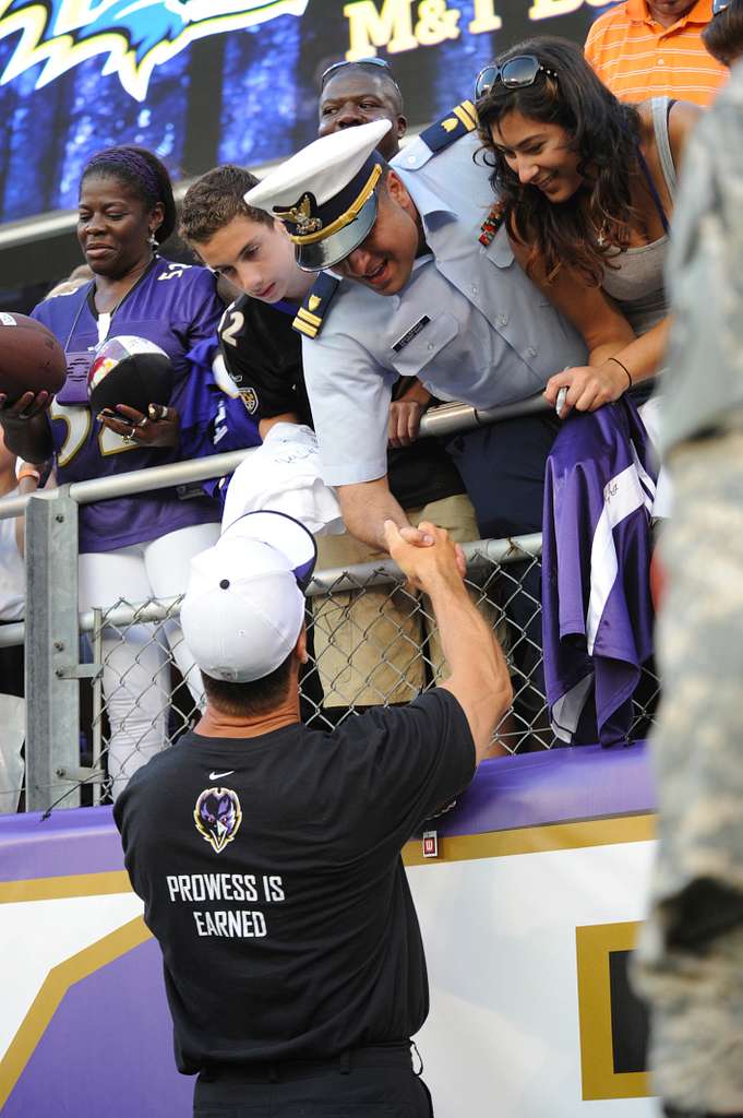 John Harbaugh and Baltimore Ravens Honor Military Service