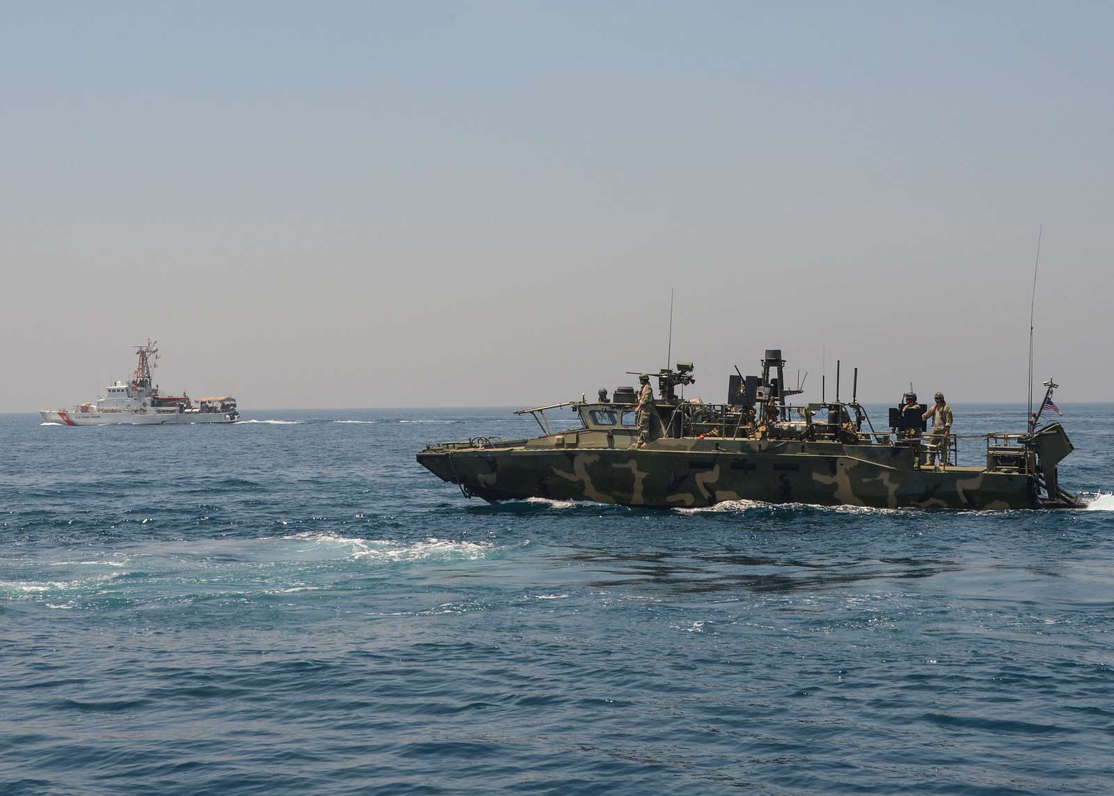 Weapons patrol boat USCGC Aquidneck (WPB-1309), left, - NARA & DVIDS ...