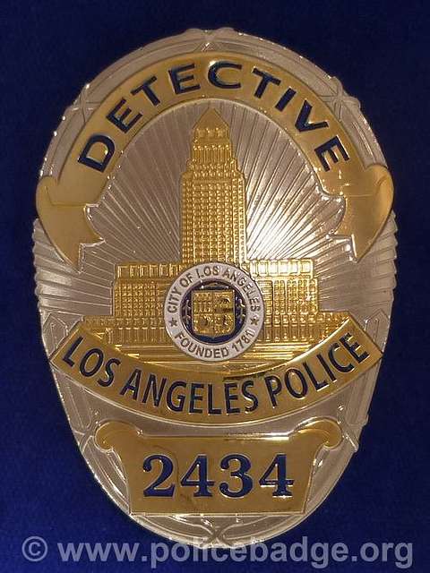 LAPD Detective police badge - PICRYL - Public Domain Media Search Engine  Public Domain Image