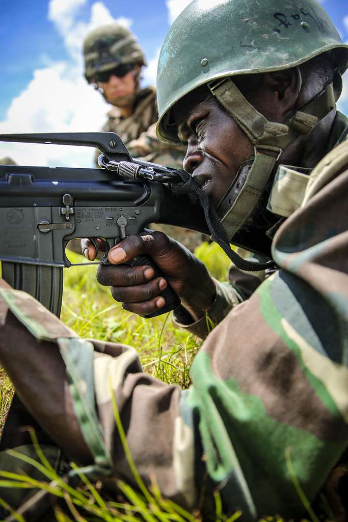 A Senegalese Companie de Fusilier Marine commando fires - PICRYL - Public  Domain Media Search Engine Public Domain Search